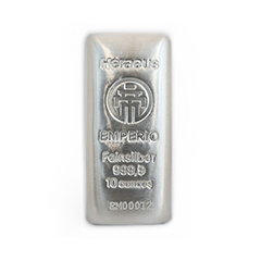 帝鋒 x 賀利氏99.99%銀條10盎司 (8.31兩) (非全新)