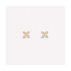 18K/750紅色黃金丁香鑽石耳環
