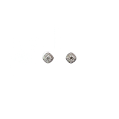 18K/750閃耀白色黃金可拆式鑽石耳環