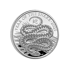 英國2025蛇年生肖99.9%精鑄銀幣1盎司