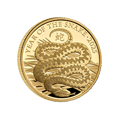 英國2025蛇年生肖99.99%精鑄金幣1盎司