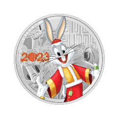 Niue 2023 Year of The Rabbit - Bugs Bunny 99.9% Proof Silver Coin 1oz