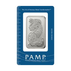 瑞士PAMP財富女神99.9%壓鑄銀條1盎司